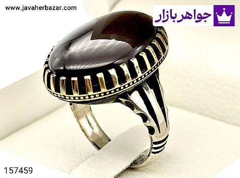انگشتر نقره روس عقیق قرمز مردانه [غیرنقره] - 157459
